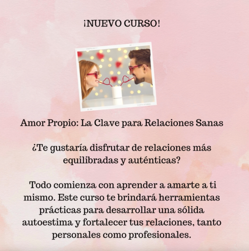 Curso: Amor Propio: La Clave para Relaciones Sanas